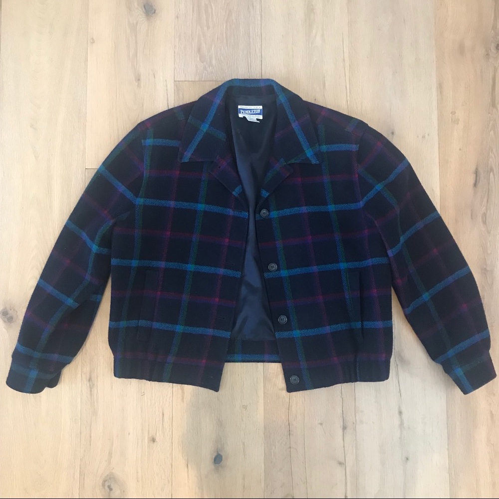 Vintage Multicolor Plaid Jacket